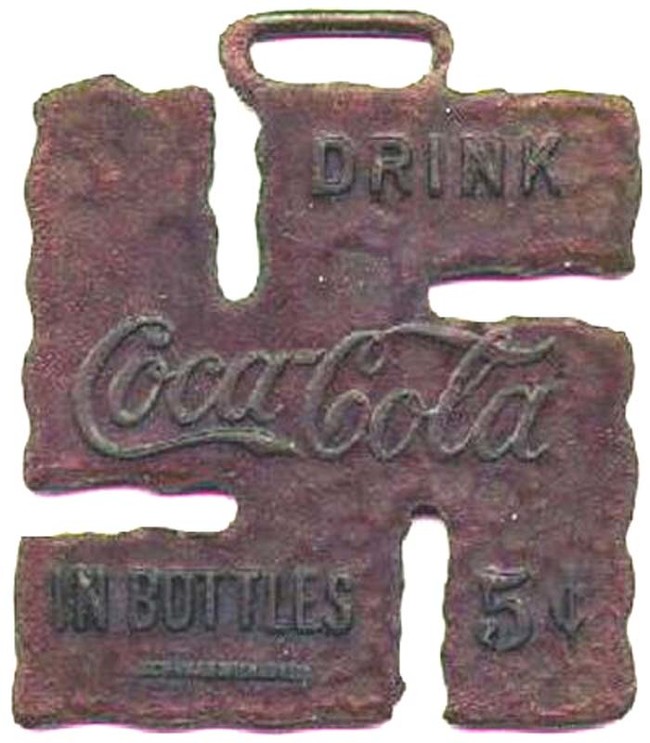 «Счастливый» кармашек для часов компании Coca-Cola, 1925.