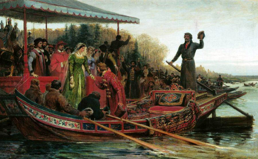 Встреча царевны Софьи на Чудском озере, Федор Бронников