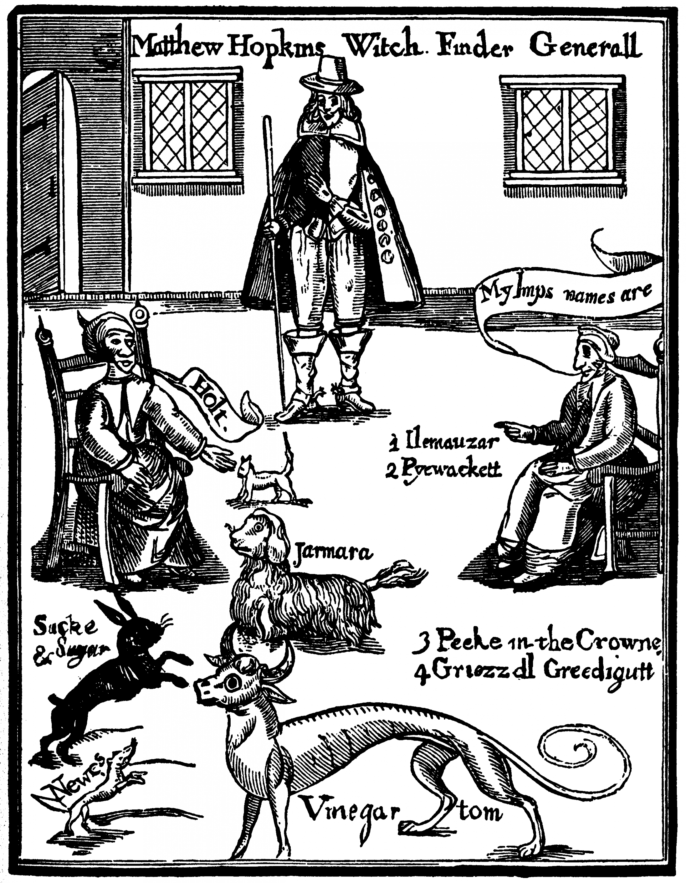 Хопкинс, ведьмы и их фамильяры. (www.historyanswers.co.uk) Хопкинс, ведьмы и их фамильяры.