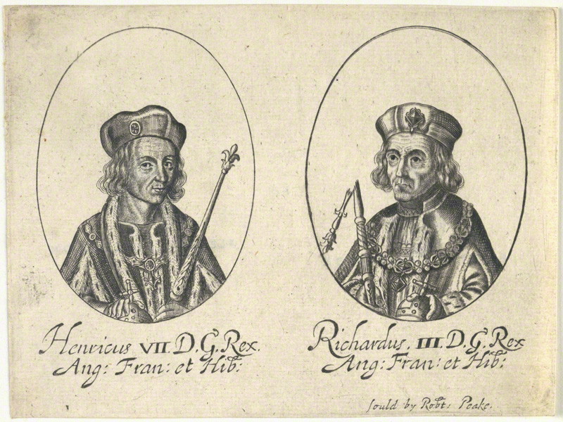 Ричард III и Генрих VII. Гравюра Уильяма Фейторна, 1640.jpg