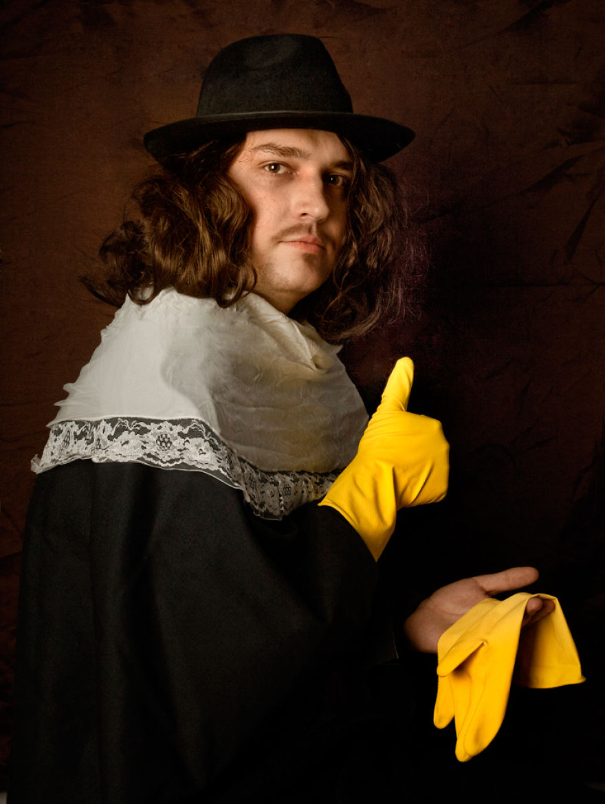 Франс Халс, «Портрет молодого человека с перчаткой в руке». Действительно, с перчаткой, только резиновой